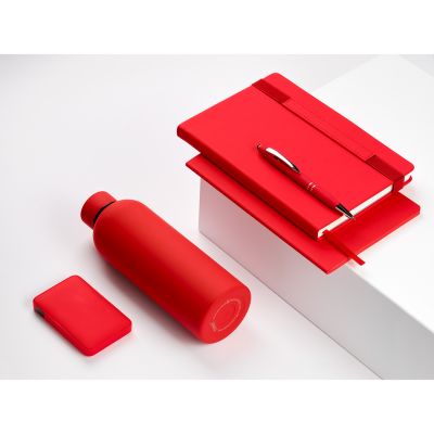 Внешний аккумулятор с подсветкой Анкор (Ancor) 5000 mAh, красный-11