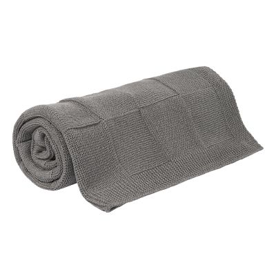 Плед Селла (Cella) вязаный, серый (без подарочной коробки)-3