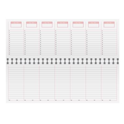 Недатированный планинг  VELVET 298x140 мм, без календаря, бордовый-1