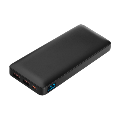 Внешний аккумулятор с цветной подсветкой Анкор Макс Плюс PD (Ancor PD Max Plus) 10000 mAh, черный-0