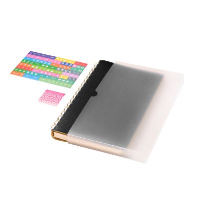 Ежедневник Vista недатированный, черный/бежевый-10