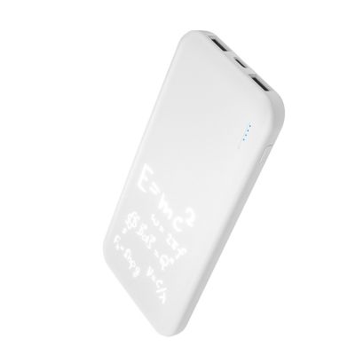 Внешний аккумулятор с подсветкой Люче (Luce) 10000 mAh, белый-14