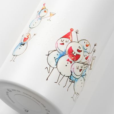 Термобутылка вакуумная герметичная Amore, белая-14