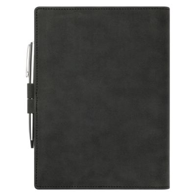 Ежедневник-портфолио Clip NEO недатированный в подарочной коробке, черный (в комплекте ручка Tesoro серебро)-4
