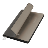 Ежедневник Portobello Trend, Rain, недатированный, серый (без упаковки, без стикера)