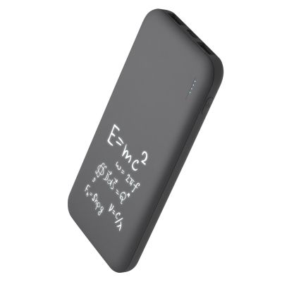 Внешний аккумулятор с подсветкой Luce 10000 mAh, серый-8