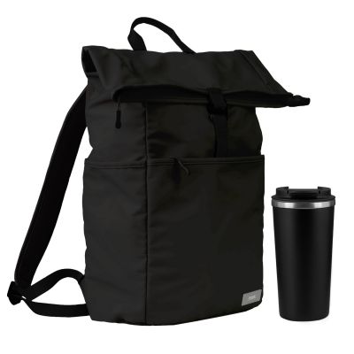 Подарочный набор Palermo, Boston, черный (рюкзак, термокружка)-0