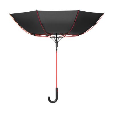 Зонт-трость Quantum, черный/красный-5