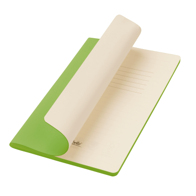 Блокнот Alpha slim, салатовый-0
