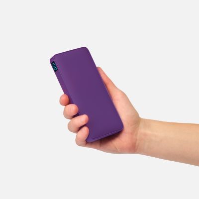 Внешний аккумулятор с подсветкой Ancor PD Plus 10000 mAh, фиолетовый-7