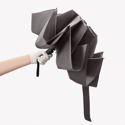 Зонт обратного сложения Олимп (Olymp), серый-8