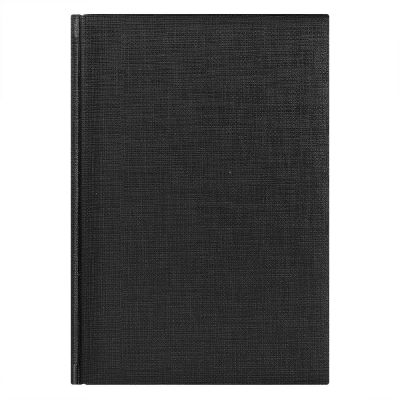 Ежедневник недатированный City Flax 145х205 мм, без календаря, черный-0