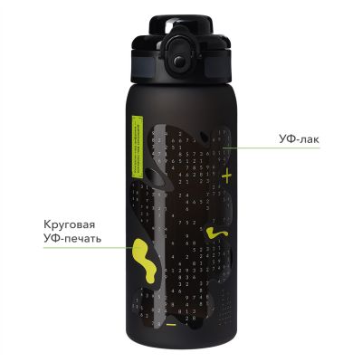 Бутылка для воды Ройс (Roys), черная-10