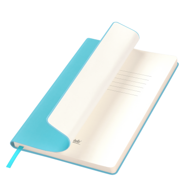 Ежедневник Спарк (Spark) недатированный, лазурный (с упаковкой, со стикерами)-0