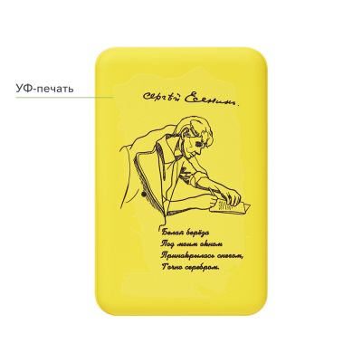 Внешний аккумулятор Largo PD 5000mAh с функцией беспроводной зарядки 15W, желтый-12