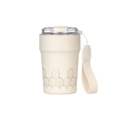 Термокружка вакуумная Монако (Monaco), бежевый-14