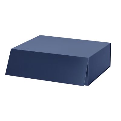 Подарочная коробка-трансформер средняя, синяя-3