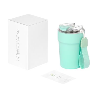 Термокружка вакуумная Monaco, аква-11