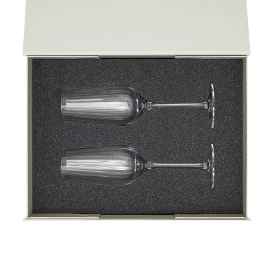 Ложемент под 2 бокала для шампанского (рифленое стекло) в среднюю коробку-трансформер (арт. 695721)-10