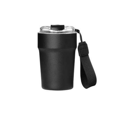 Термокружка вакуумная Монако (Monaco), черная-0