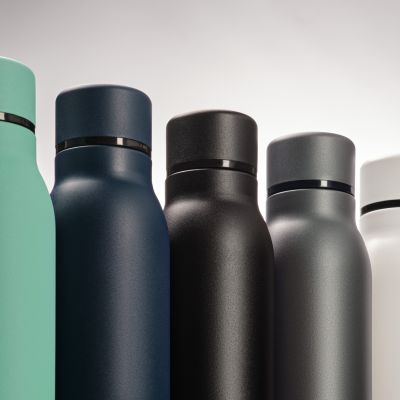 Термобутылка вакуумная герметичная Sorento, серая, гладкое покрытие-11