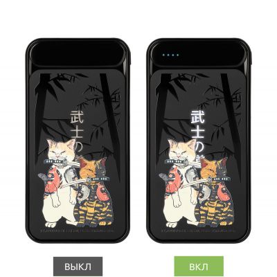 Внешний аккумулятор с подсветкой Старлайт Плюс PB (Starlight Plus PB) 10000 mAh, черный-8