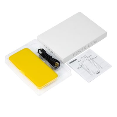 Внешний аккумулятор с подсветкой Люче (Luce) Lemoni 10000 mAh, желтый-9