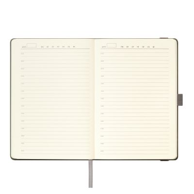 Ежедневник Alpha недатированный, серый/бирюзовый-8