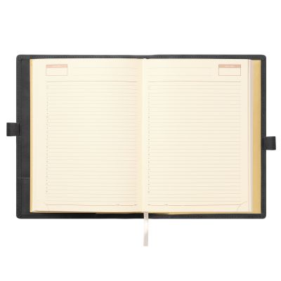 Ежедневник-портфолио Clip NEO недатированный в подарочной коробке, черный (в комплекте ручка Tesoro серебро)-8