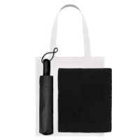 Подарочный набор Levante, черный (зонт, плед, шоппер)
