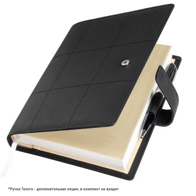 Ежедневник-портфолио Royal недатированный в подарочной коробке, черный-2