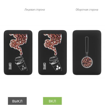 Внешний аккумулятор с подсветкой Ancor 5000 mAh, черный-10