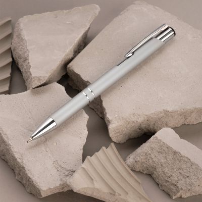 Шариковая ручка Альфа (Alpha), серебряная-6