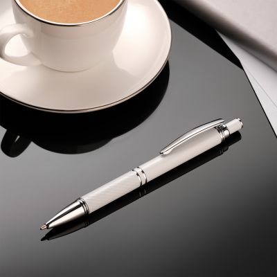 Шариковая ручка Крокус (Crocus), белая-6