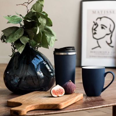 Керамическая кружка Tulip, синяя-3