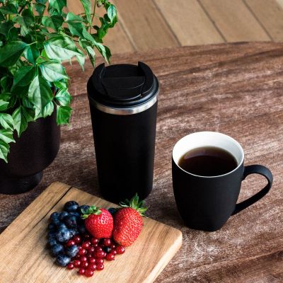 Термокружка вакуумная Palermo, черная-7