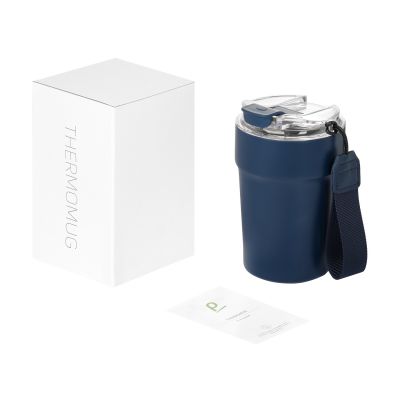 Термокружка вакуумная Монако (Monaco), синяя-11