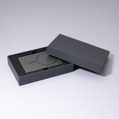 Внешний аккумулятор Оникс PD (Onyx PD) 5000mAh с функцией беспроводной зарядки 15W, серый-12
