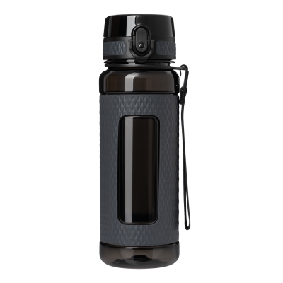 Бутылка для воды Vector, черная-0