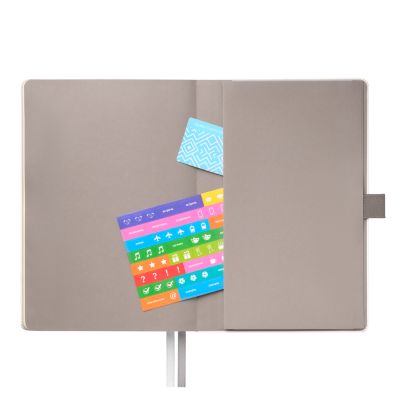 Ежедневник Arctic недатированный, белый/темно-серый-10