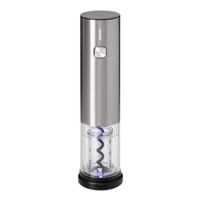 Набор для вина с электрическим штопором Vintaro, серебряный-5