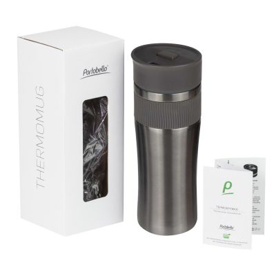 Термокружка вакуумная Polo, серая-6