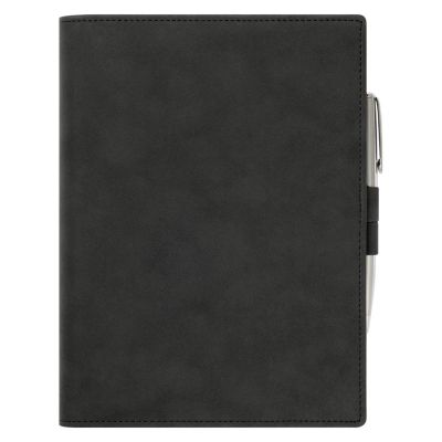 Ежедневник-портфолио Clip NEO недатированный в подарочной коробке, черный (в комплекте ручка Tesoro серебро)-3