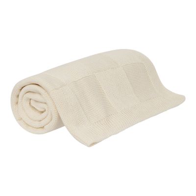 Плед Селла (Cella) вязаный, бежевый (без подарочной коробки)-3