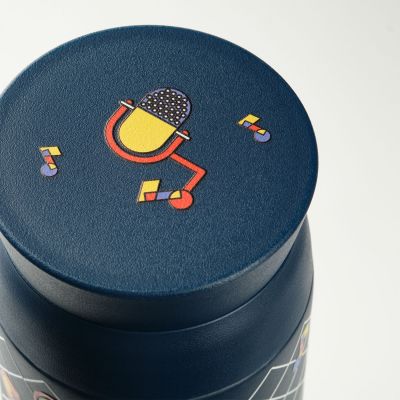 Термобутылка вакуумная герметичная Grace, синяя-6