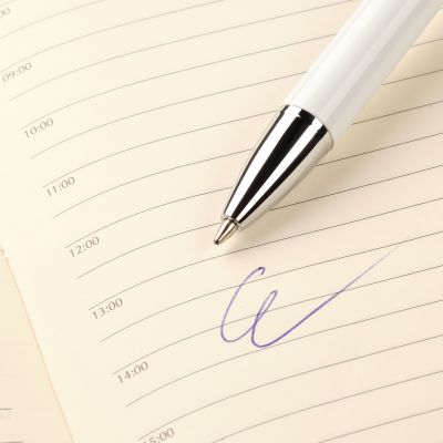 Шариковая ручка Arctic, белая/красная-4