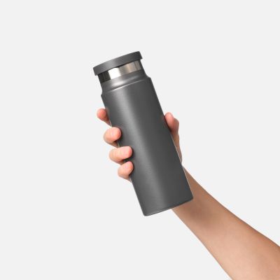 Термобутылка вакуумная герметичная Allegra, серая-8