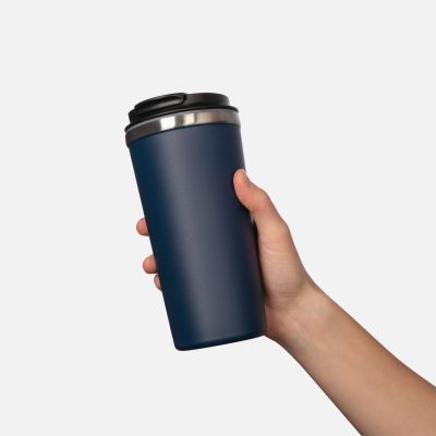 Термокружка вакуумная Palermo, синяя-7