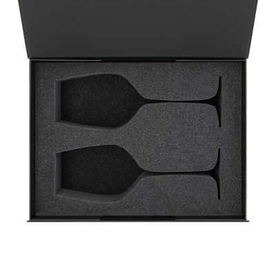 Ложемент под 2 бокала для вина (рифленое стекло) в среднюю коробку-трансформер (арт. 695721)-0