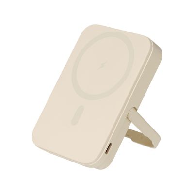 Внешний аккумулятор Юнион PD (Union PD) 10000mAh с функцией беспроводной зарядки 15W, бежевый-9